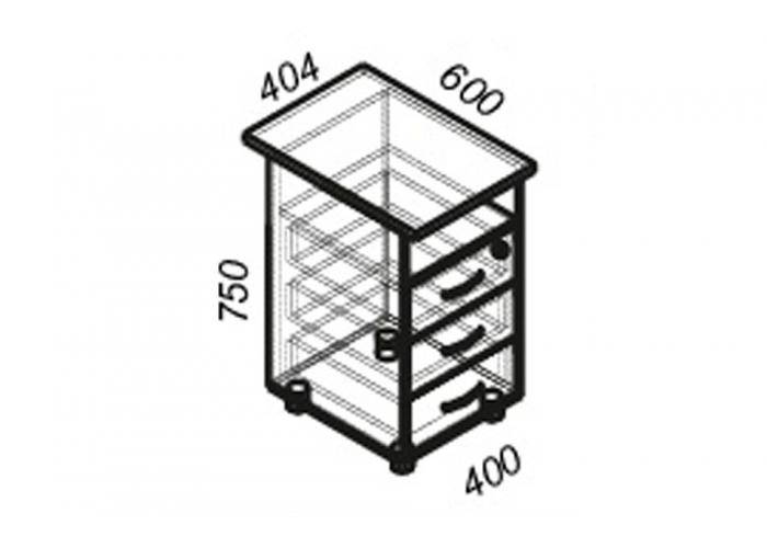 Офисная тумба ЛОББИ Стандарт СМ-202