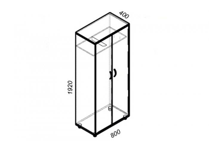 Шкаф для одежды ЛОББИ Стандарт СМ-304