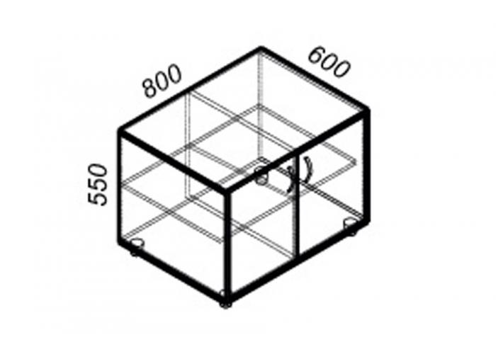 Офисная тумба ЛОББИ Стандарт СМ-203