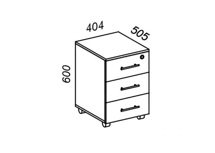 Офисная тумба ЛОББИ Верона КД-201