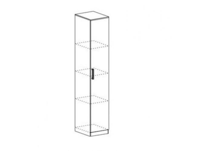 Пенал с полками глухой Стендмебель Италия ПН 501