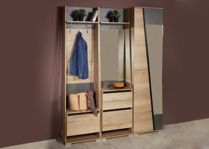 Шкаф открытый с вешалкой СБК Стреза ПС-2