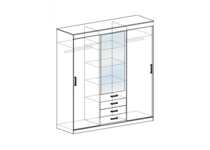 Шкаф-купе Стендмебель ЛИДЕР-3