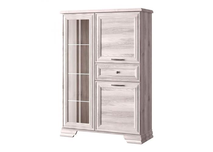 Шкаф с витриной Анрэкс FABIO 1V2D1S