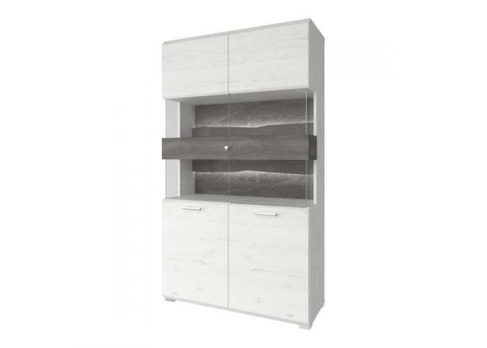 Шкаф с витриной Анрэкс SCANDY 4V1S