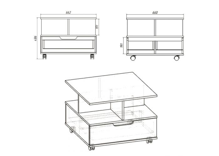 Стол журнальный Победа Фаворит
