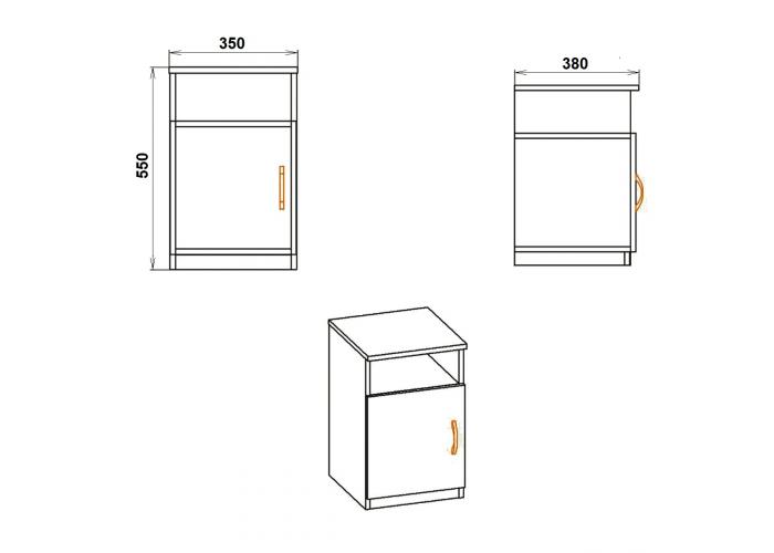 Тумба прикроватная Победа ПКТ-1