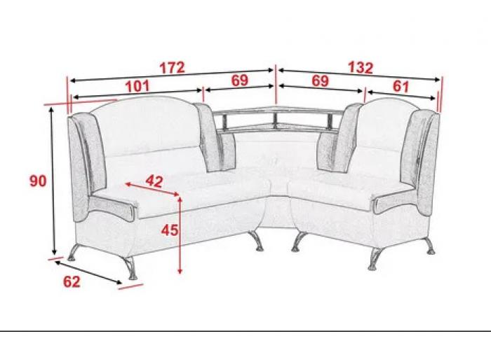 Кухонный уголок Победа Адам