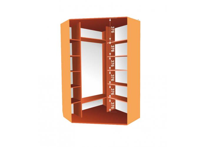 Шкаф-купе угловой Победа 150х150х240 ДД