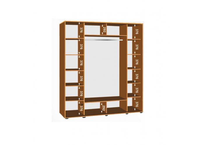 Шкаф-купе Победа 200х60х240 ЗЗЗ