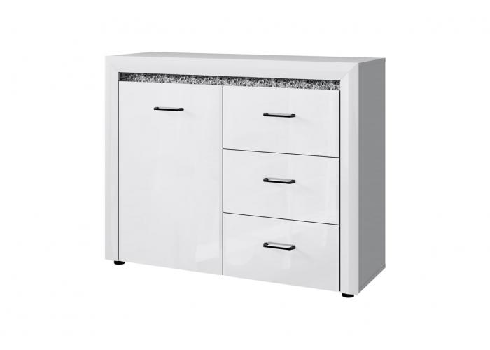 Тумба Анрэкс WHITEBLACK 1D3S